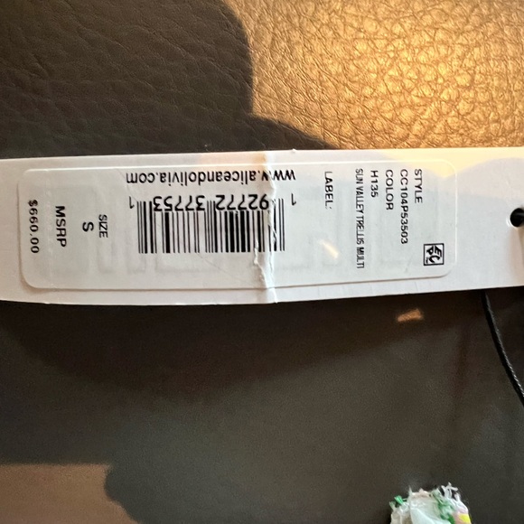 NWT Alice + Olivia - Sun Valley Trellis Multi - size Small - Picture 9 of 9